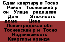 Сдам квартиру в Тосно › Район ­ Тосненский р-он › Улица ­ радищева › Дом ­ 2 › Этажность дома ­ 9 › Цена ­ 11 000 - Ленинградская обл., Тосненский р-н, Тосно  Недвижимость » Квартиры аренда   